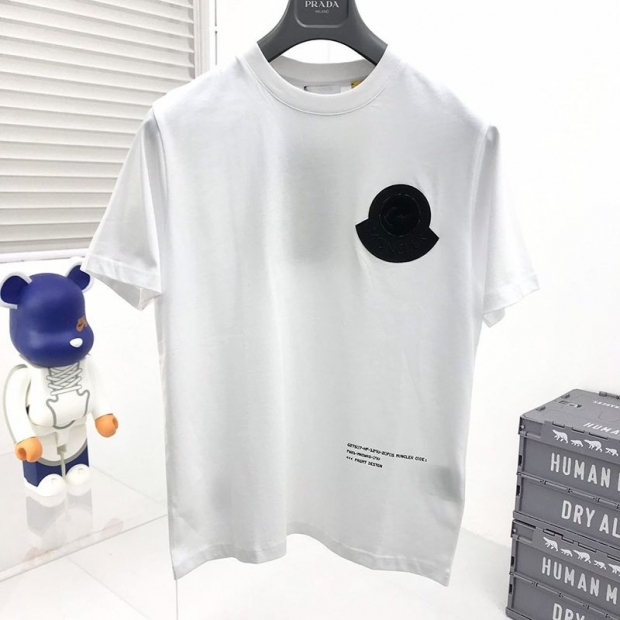 一目惚れ ◆モンクレール◆ロゴ コットン Tシャツ 本物 moo48159