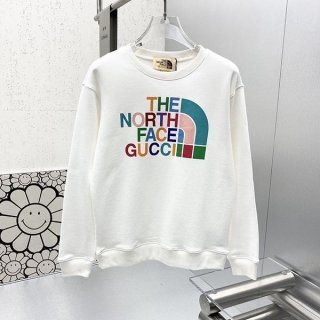 完売必至グッチ ノースフェイス コラボ 長袖コットントレーナー 本物 gup67159