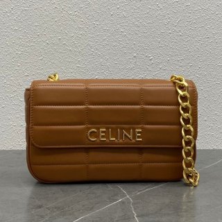 セリーヌ チェーン ショルダーバッグ 本物 マトラッセ モノクローム 2色 111273EPZ04LU