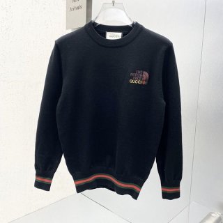 完売必至◆グッチ ノースフェイス◆ロゴプリント コットン 長袖 Tシャツ 本物 guw94708