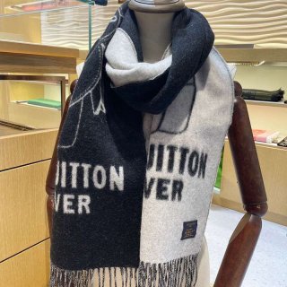 希少 暖かいルイヴィトン カシミヤ タッセル マフラ 本物 vuh17272