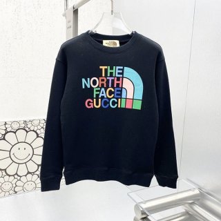 累積売上総額第１位！グッチ ノースフェイス コラボ 長袖コットントレーナー 本物 guz15633