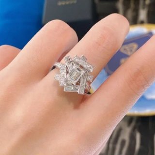 入手困難 グラフ GRAFF スレッド ダイヤモンド リング 本物 RGR759