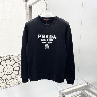 《大人気》プラダ ロゴプリント ジャージー スウェットシャツ 本物 pue19307