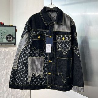 ルイヴィトン デニムジャケット 本物 vuh53694
