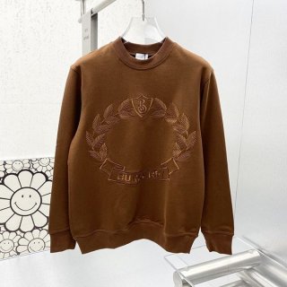 超話題!☆バーバリー 本物☆ロゴインターシャ ウールブレンド セーター Bar24069