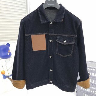 最安値挑戦 ロエベ デニムジャケット上下セット 本物 los71379