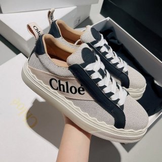 大人気!!新色 クロエ “lauren”スニーカー 本物 chr86657