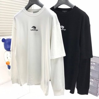 新作 バレンシアガ コピー SPORTY B DOUBLE SLEEVES Tシャツ 2色 baf47498 新作 バレンシアガ コピー SPORTY B DOUBLE SLEEVES Tシャツ 2色 baf47498