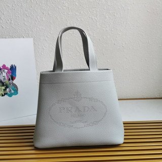 人気急上昇プラダ 本物 ミディアム レザー ロゴ トートバッグ 1BG384 puh47008