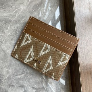 一目惚れディオール カードホルダー 本物 CDDiamond キャンバス 名刺入 2ESCH135DCO_H110