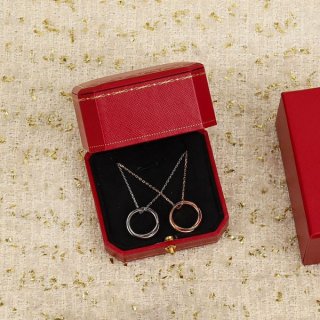 カルティエ トリニティ 本物ネックレス ピンクダイヤ kap34400