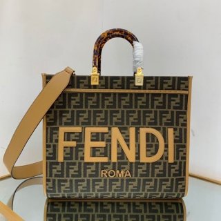 定番フェンディ サンシャイン FFジャガード トートバッグ 本物 8BH372ALVYF1GE3