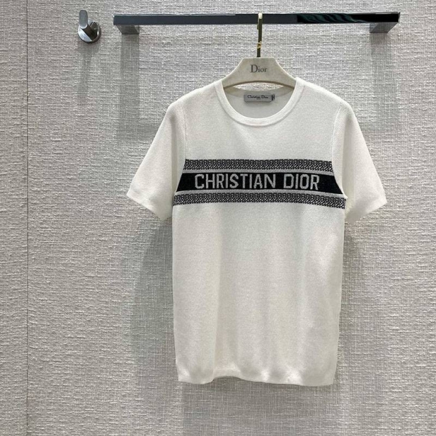 一目惚れディオール Tシャツ 本物 コットンジャージー dej65050
