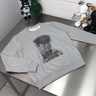 稀少 ディオール 刺繍 コットン クルーネック 本物 トレーナー dez75825