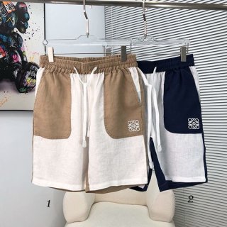 日本未入荷ロエベ ドローストリングコットンショーツ 本物 2色 loj45078 日本未入荷ロエベ ドローストリングコットンショーツ 本物 2色 loj45078