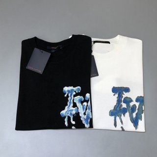【大人気】ルイヴィトン シグネチャークルーネック Tシャツ 本物 2色 vud98146