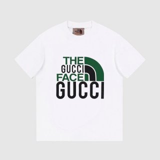 ノースフェイス x グッチ コラボ Tシャツ 本物 guj71157