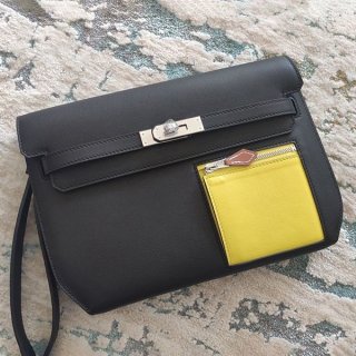 セール新作エルメス Kelly depeches 25 ケリー 本物 ブラック erd14460
