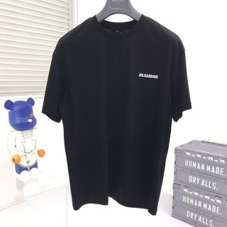 ☆超人気☆ジルサンダー ロゴTシャツ 本物 半袖 ブラック Jiy35542