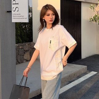 《大人気》ディオール×サカイ本物★ホワイト オーバーサイズTシャツ 213J642A0554_C080