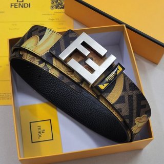 入手困難フェンディ メンズ ベルト リバーシブル ロゴ プレゼント 3.8cm 本物 fer46451