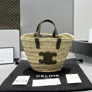 春夏新作セリーヌ★ティーン トリオンフ パニエ かごバッグ 本物 Ceq17659