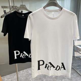 人気急上昇 プラダ☆ロゴ コットンTシャツ 本物 pur38879
