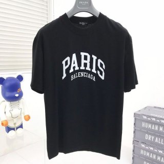 累積売上総額第1位!【バレンシアガ】ロゴ入りコットン 本物 Tシャツ bal14492 累積売上総額第1位!【バレンシアガ】ロゴ入りコットン 本物 Tシャツ bal14492
