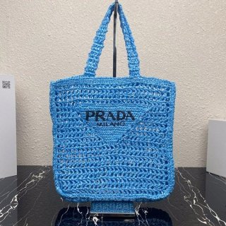 21-22AWプラダ ラフィア トートバッグ 本物 pui84257
