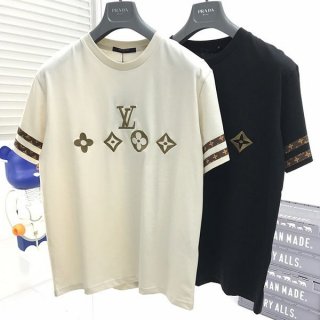争奪戦ルイヴィトン シグネチャーショートスリーブクルーネック Tシャツ 本物 2色 vuy87704