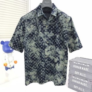 ルイヴィトン モノグラムバンダナ 本物 ショートスリーブシャツ vub22332