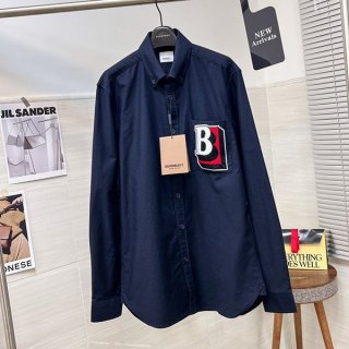 稀少バーバリー モノグラムモチーフ コットンポプリン シャツ コピー Bae93707