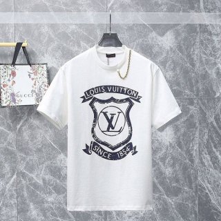 超話題!ルイヴィトン LVコートオブアームシグネチャーTシャツ 本物 vuo67018