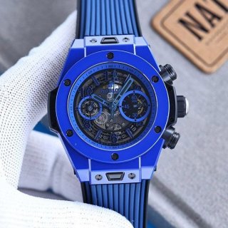 ☆超人気☆ウブロ ビッグバン 本物 ウニコ ブルーマジック 限定500本 411ES5119RX