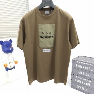 日本未入荷バーバリー ラベルアップリケ コットン Tシャツ 本物 80571211