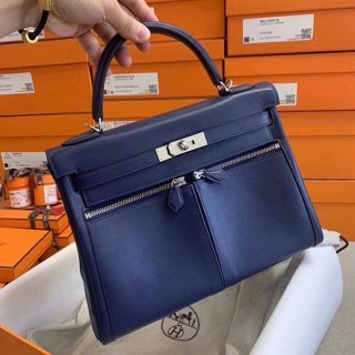 完売必至エルメス 本物 ケリー 32cm シルバー金具 erp19765