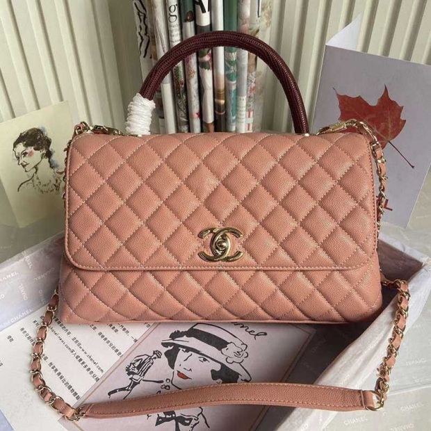 21-22AW シャネル キャビアスキン 本物 ショルダーバッグ 【人気商品】 shm92175