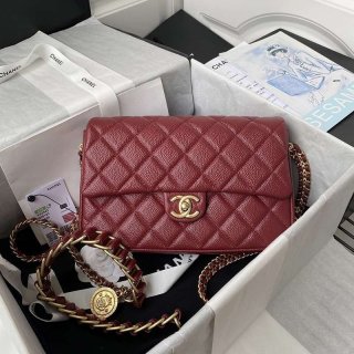 定番シャネル チェーン ショルダーバッグ 本物キャビアスキン shx21622