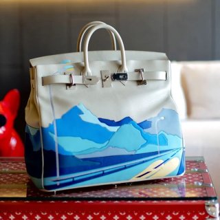 目を惹くカラー★エルメス オータクロア 本物 50cm エンドレスロード トゴ×スイフト ert09396
