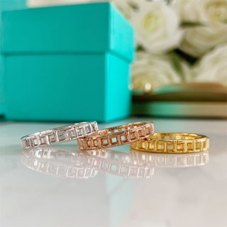 日本未入荷 ティファニー T トゥルー ナローリング 本物 18K 3.5mm Tid07653