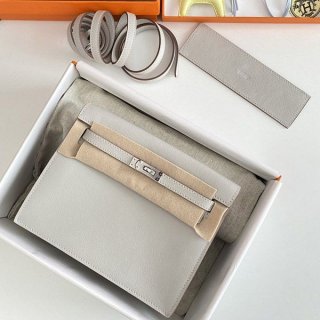 一目惚れエルメス 本物 ケリーダンス 22cm 内縫 2色金具 err58871
