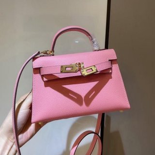 エルメス ケリーミニ2 カザック エプソン本物 シルバー金具 he1910