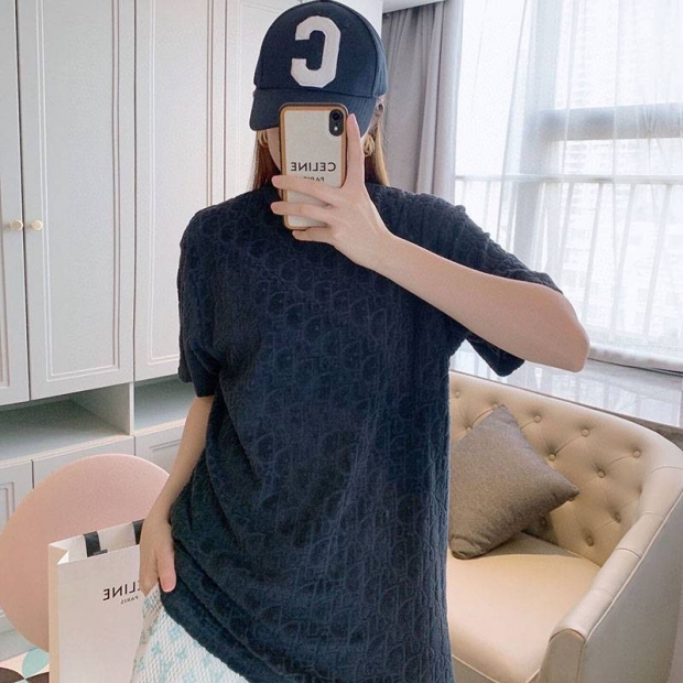 入手困難ディオール 本物 D-オブリーク モチーフ Tシャツ deg91249