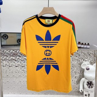 21-22AW ディダス×グッチ コットン ジャージ Tシャツ 本物 gue57855