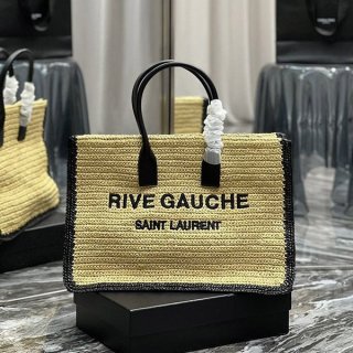 世界中で大人気サンローラン 本物 リヴゴーシュ(ミディアム／ラフィア) 685742GAAAG2099