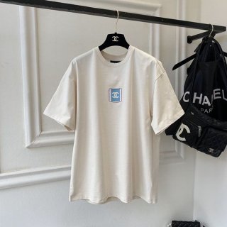 目を惹くカラー シャネル Tシャツ 本物 モノグラム プリンテッド shh98662