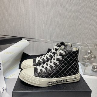 大人気!!新色シャネル コンバース 本物 コラボハイトップスニーカー shg71948