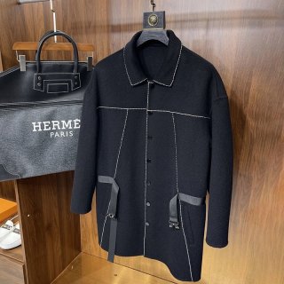 定番【エルメス】エスプリクバーチャー カシミア コート 本物 err98366