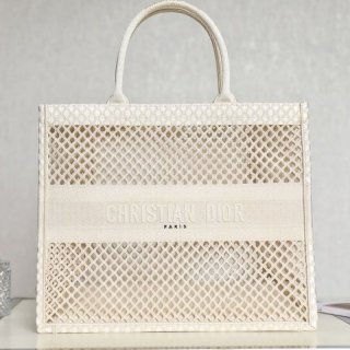 21-22AWディオール ブックトート 本物 スモールバッグ メッシュ dex76196